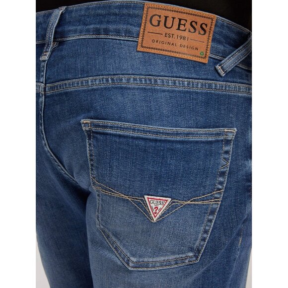 Guess Men's Smart Eco Sony Denim Shorts Med Blue Size 30 - Picture 4 of 10